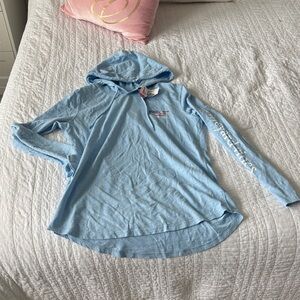Vineyard Vines Light Blue Hoodie Top